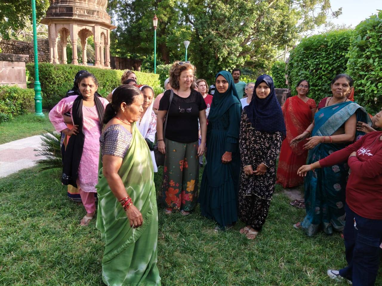 women in field India