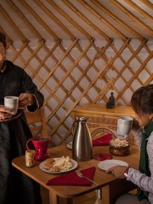 Local woman in Mongolia